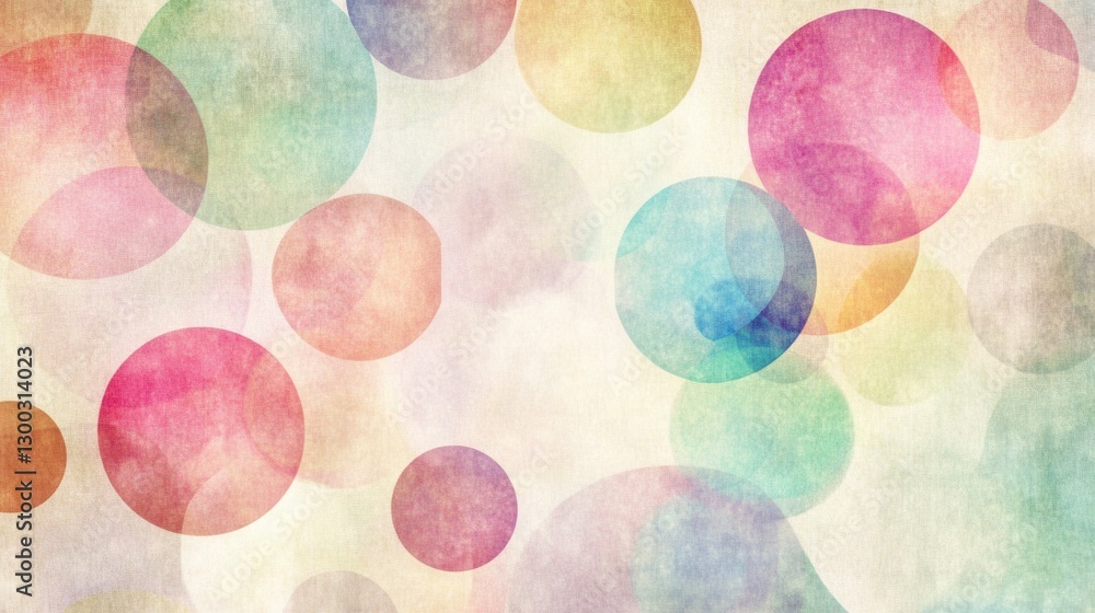 Poster soft retro patterns with pastel tones and nostalgic vibes