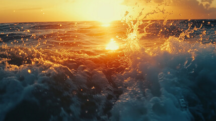 Sunset sea photography