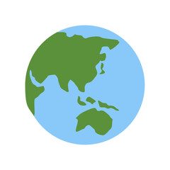 Globe Showing Asia-Australia
