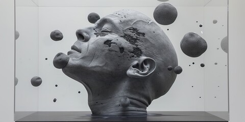 Obraz premium scattered Minimalistic Photo with copy space, 