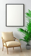 Vibrant green plant positioned gracefully in a bright room creating a fresh and inviting atmosphere