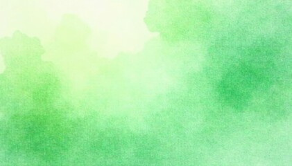 Obraz premium Soft, diffused green watercolor, delicate brushstrokes, botanical, organic, serene