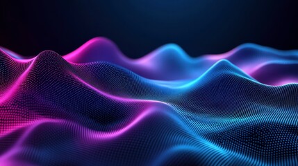 Obraz premium Vibrant Neon Tech Background with Grainy Textures