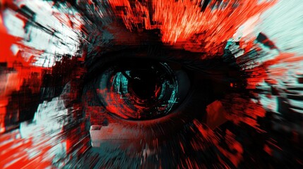Cybernetic Eye, A Dystopian Glimpse into Augmented Reality and Perception