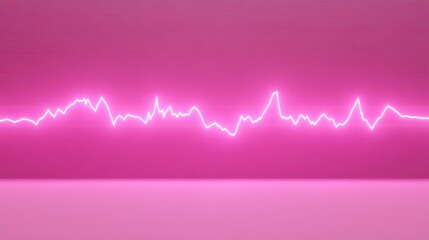 Pink Neon Light Pulse Abstract Artwork