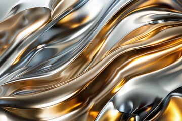 Abstract of vivid chrome wave flowing express energetic texture. Seamless texture of vividness curve swirling convey sense of luxury and elegant scene perfect for effect and graphic design. AIG61.