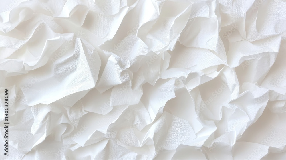 Aufkleber texture of crumpled white paper. abstract pattern, creative background for design projects.