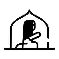 Praying Icon Design	