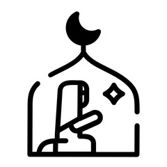 Praying Icon Design	