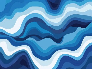Blue waves abstract design. Use as a background