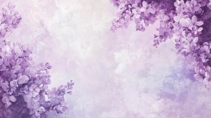 Purple Floral Background with Soft Textures and Gradients