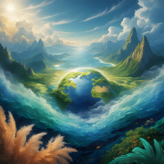 A breathtaking vista of majestic landscapes, capturing the awe-inspiring beauty of nature's expanse.