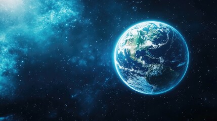Fototapeta premium Earth from Space, Celestial View of Our Planet