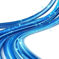 Sporty Clean Blue Background with Dynamic White Wave Style Design