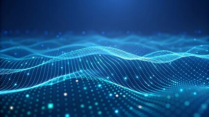 Abstract digital wave background. Futuristic technology concept.