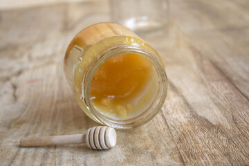 jar of homemade honey