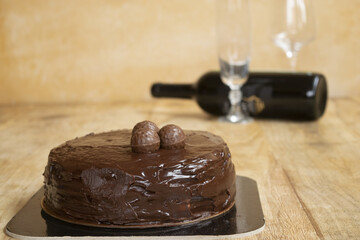 homemade chocolate cake