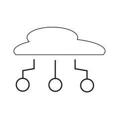 Information Technology Icons. Contains cloud computing, IT manager, big data, data analysis, internet, network security. Flat vector
