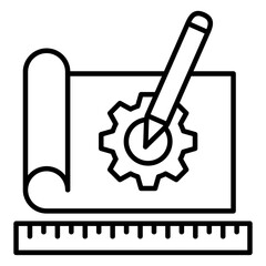 Blueprint Outline Icon