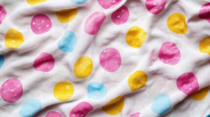 Colorful Dot Patterns on Towel for Fun Beach Vibes