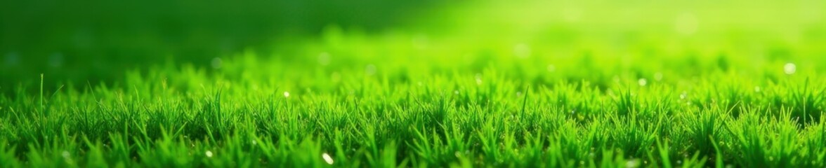 Fototapeta premium Panoramic view of artificial grass, subtle shadows, shadow, design element