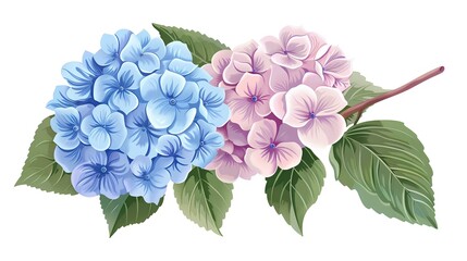 アジサイのイラスト