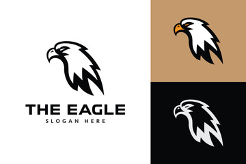 eagle head logo icon vector illustration