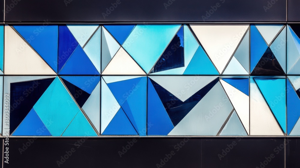 Poster dynamic modern architectural pattern with bright lines