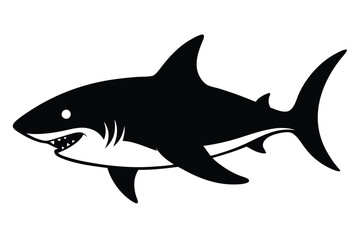 Obraz premium Great Shark vector on Isolated Background