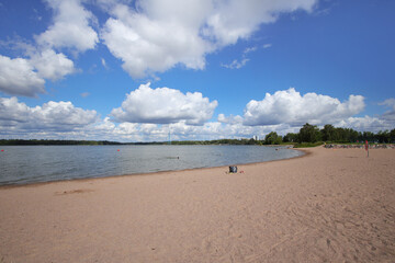 View at Hietaranta Beach in Helsinki - Finland
