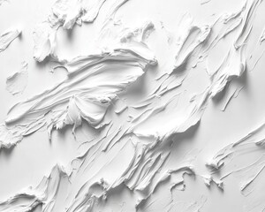 Obraz premium White abstract artistic backdrop. Paint strokes, texture, background for art display or design
