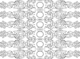 sketch vector silhouette illustration background pattern seamless abstract modern classic vintage