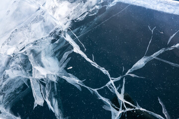 Ice of Lake Baikal