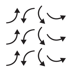 set of vector arrows