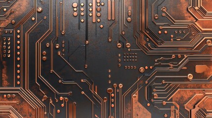 Playful High-Tech Patterns on Vintage Background