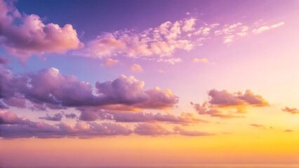 Obraz premium Colorful sunset sky with clouds