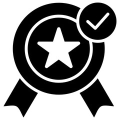 Service Quality Glyph Icon