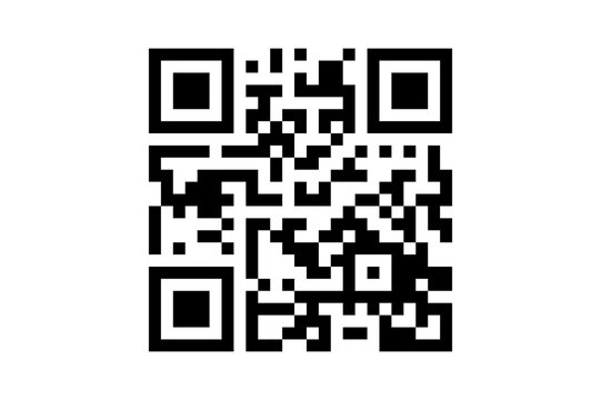 Black and White QR Code Design