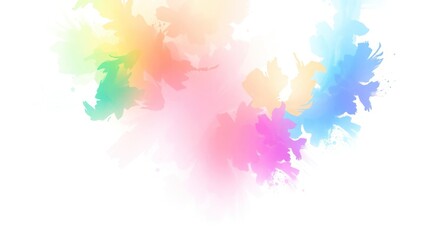 Obraz premium Abstract Watercolor Splash with Pastel Colors for Graphic Design Element