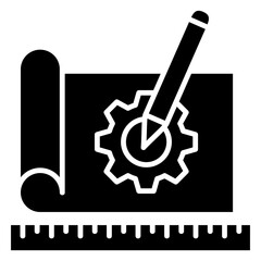 Blueprint Glyph Icon
