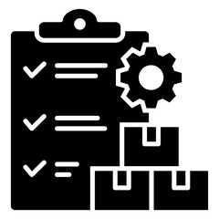 Production Planning Glyph Icon