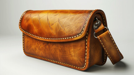 brown leather purse