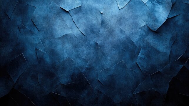 Dark blue textured wall background. Use Stock photo for abstract wallpaper, dark decor, or digital art