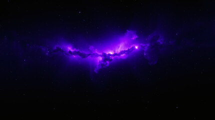 iridescent nebula in space featuring abstract patterns and vibrant iridescent reflections in a dark space wallpaper desktop background | generative AI