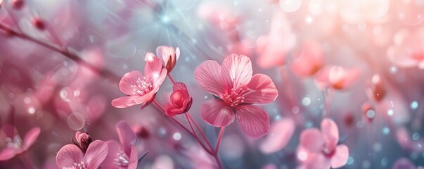 Floral background. delicate background with delicate light flowers. The flowers are small and thin, blending harmoniously with the background. A soft background color that complements the floral patte