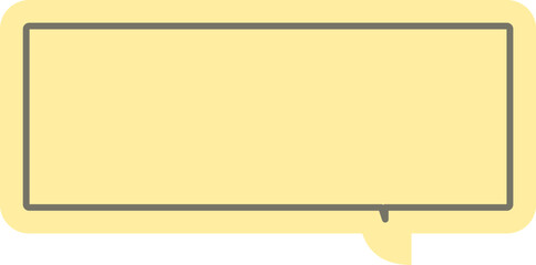 Yellow speech bubble icon