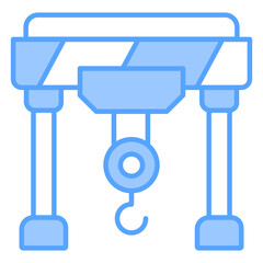 Crane Blue Icon
