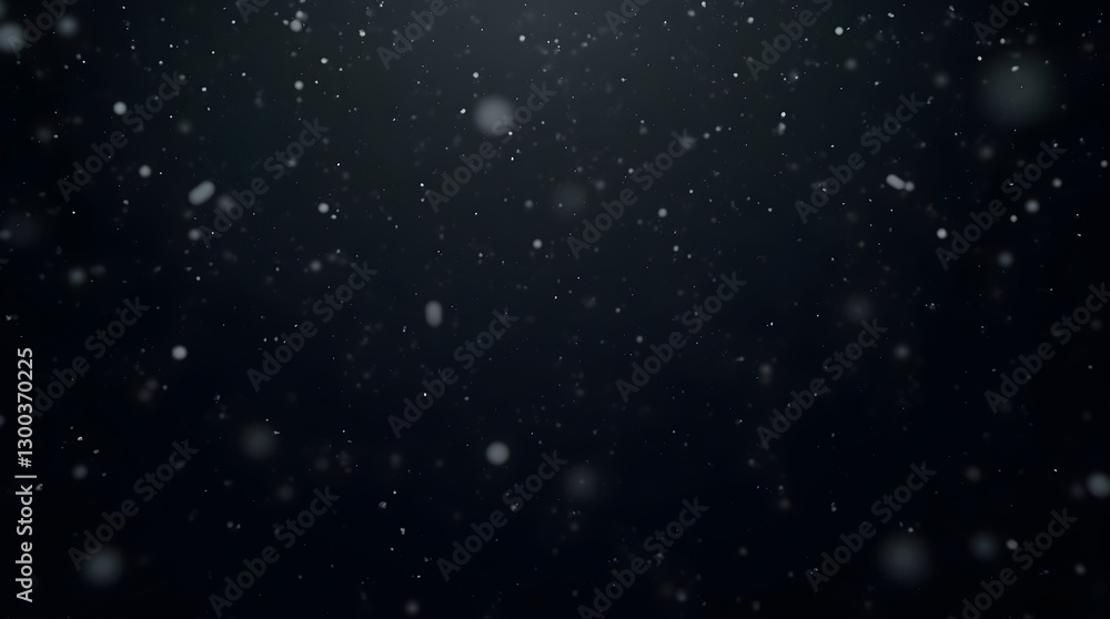 Aufkleber dark bokeh background with white particles - abstract texture overlay