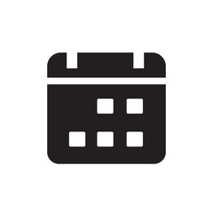 calendar icon on white