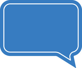 blue speech bubble
